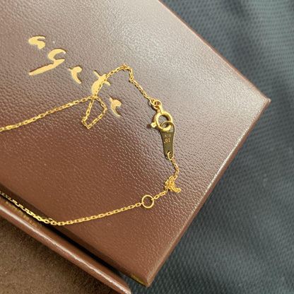 Aget Necklace featuring a finely cut brown diamond set in K18 gold with a delicate shine