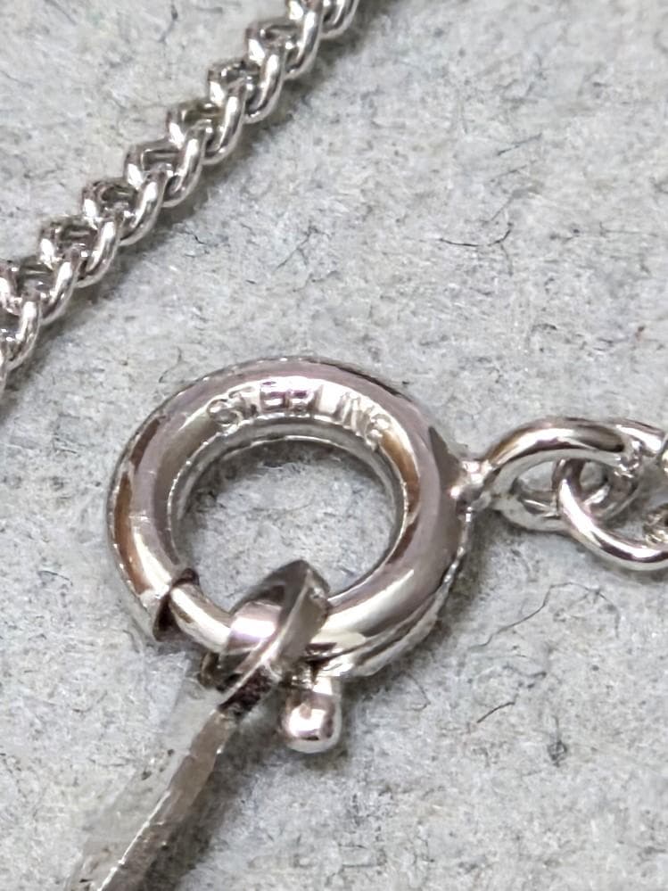 Mikimoto Circle Silver Necklace with a circle pendant on a 43 cm silver chain