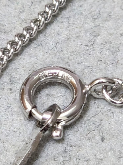 Mikimoto Circle Silver Necklace with a circle pendant on a 43 cm silver chain