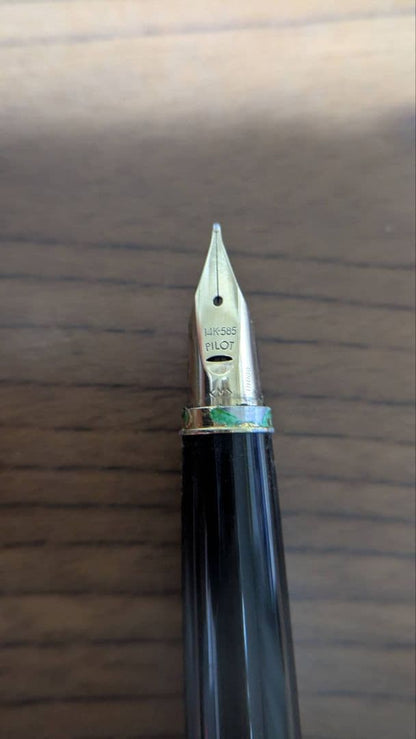 PILOT 1978 Grandee fountain pen with fine 14K gold nib displayed on white background