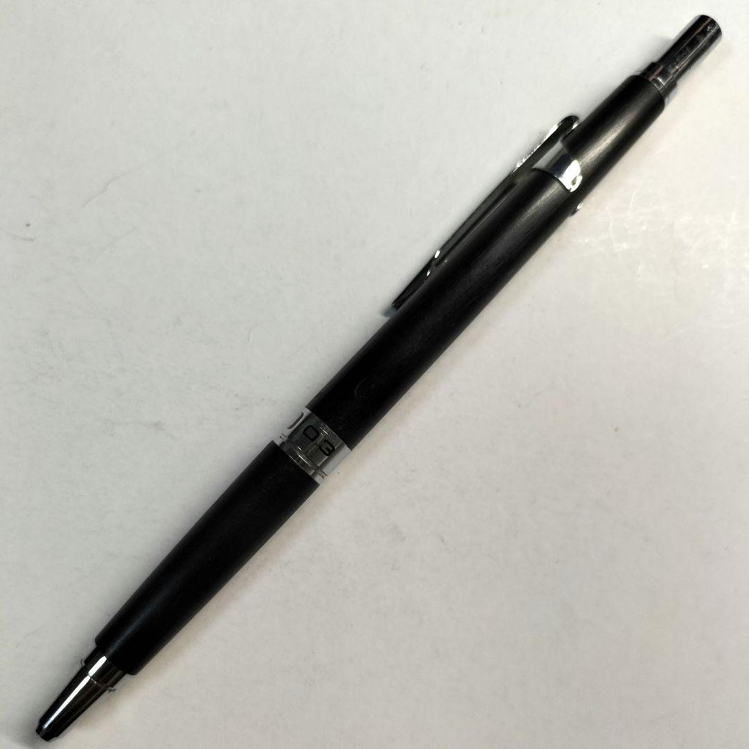 Pilot H-1003 mechanical pencil with 0.3mm lead and woodgrain finish in black color