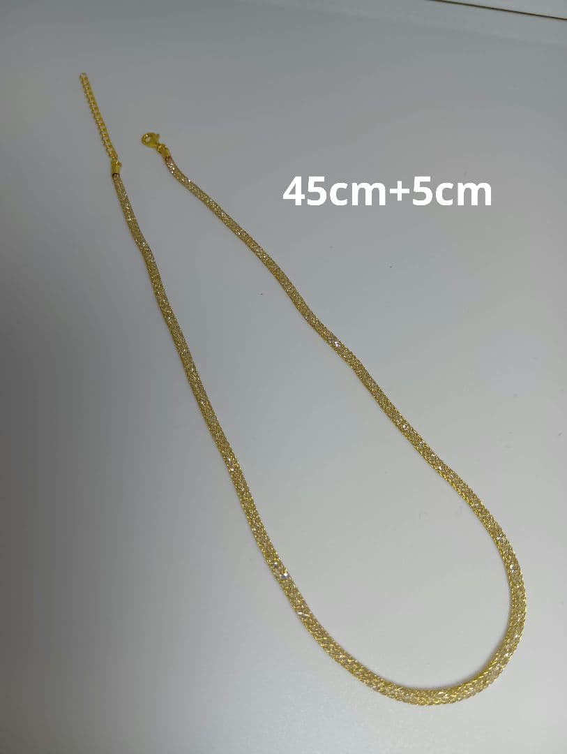 Akoya pearl pendant necklace with water crystal and diamond-like stones on stainless mesh chain
