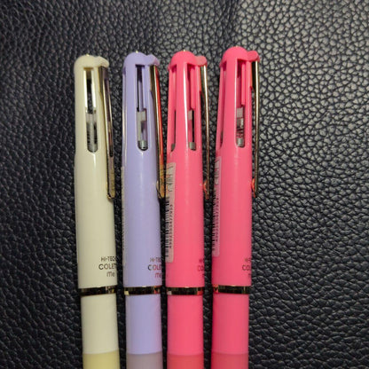 Discontinued PILOT HI-TEC-C COLETO 4-pen main body featuring gold ivory, violet, and pink colors from 2010