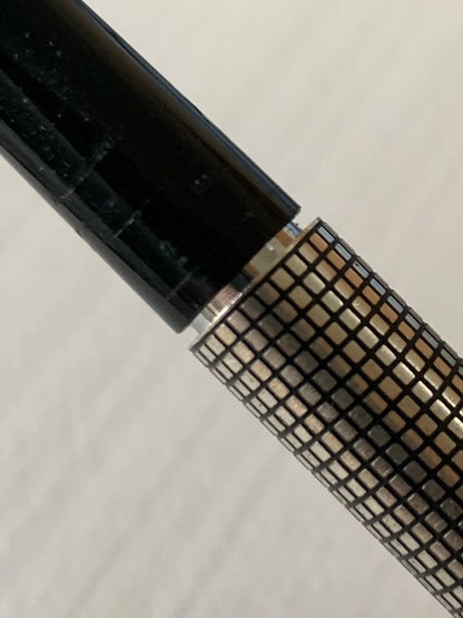PILOT Sterling Silver Fountain Pen with 14K gold nib, showing slight grip damage and missing ring part