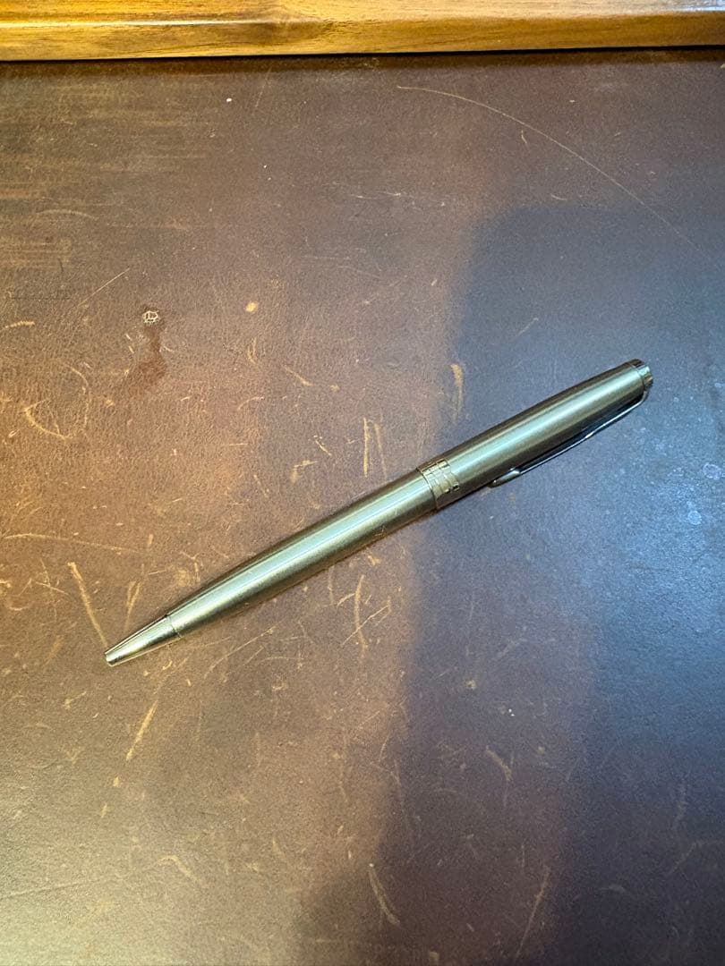 Waterman Oil-Based Expert Essential ballpoint pen in metallic CT with black ink and stainless steel body
