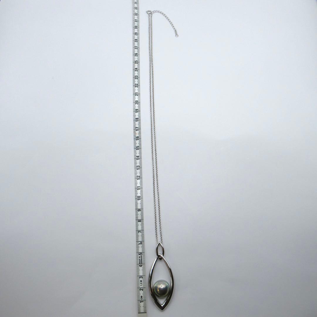 Tasaki Mabe Pearl Necklace featuring a 15mm pearl on a 60cm silver SV925 chain with black case and accessories
