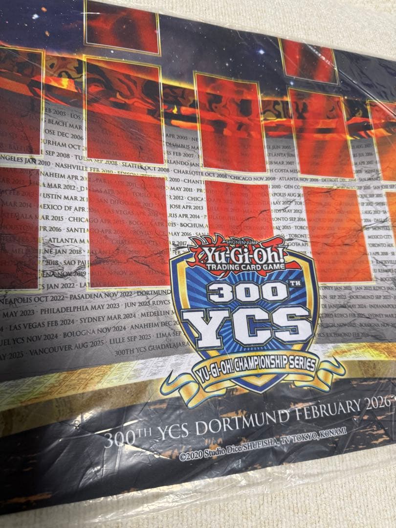 Yu-Gi-Oh Yu-Gi-Oh! Official Playmat YCS 300 Red Black 2026 unopened EU version Pack — Japanese