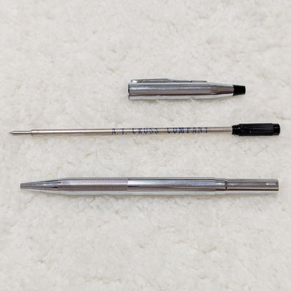 Cross Classic Century chrome silver ballpoint pen made in USA with chrome plating 13.5 cm length