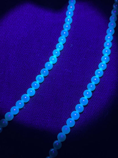 Akoya pearl necklace with 4.5mm baby pearls in white pink tones and SV925 clasp