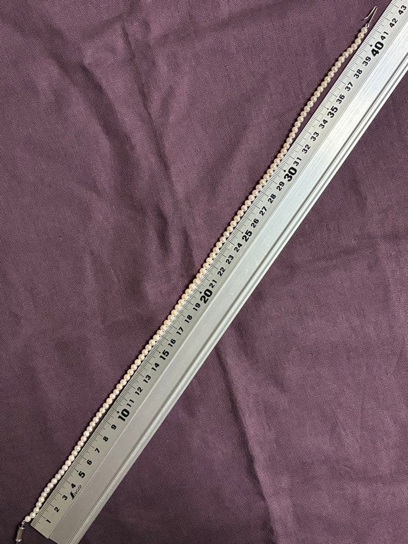 Akoya pearl necklace with 4.5mm baby pearls in white pink tones and SV925 clasp