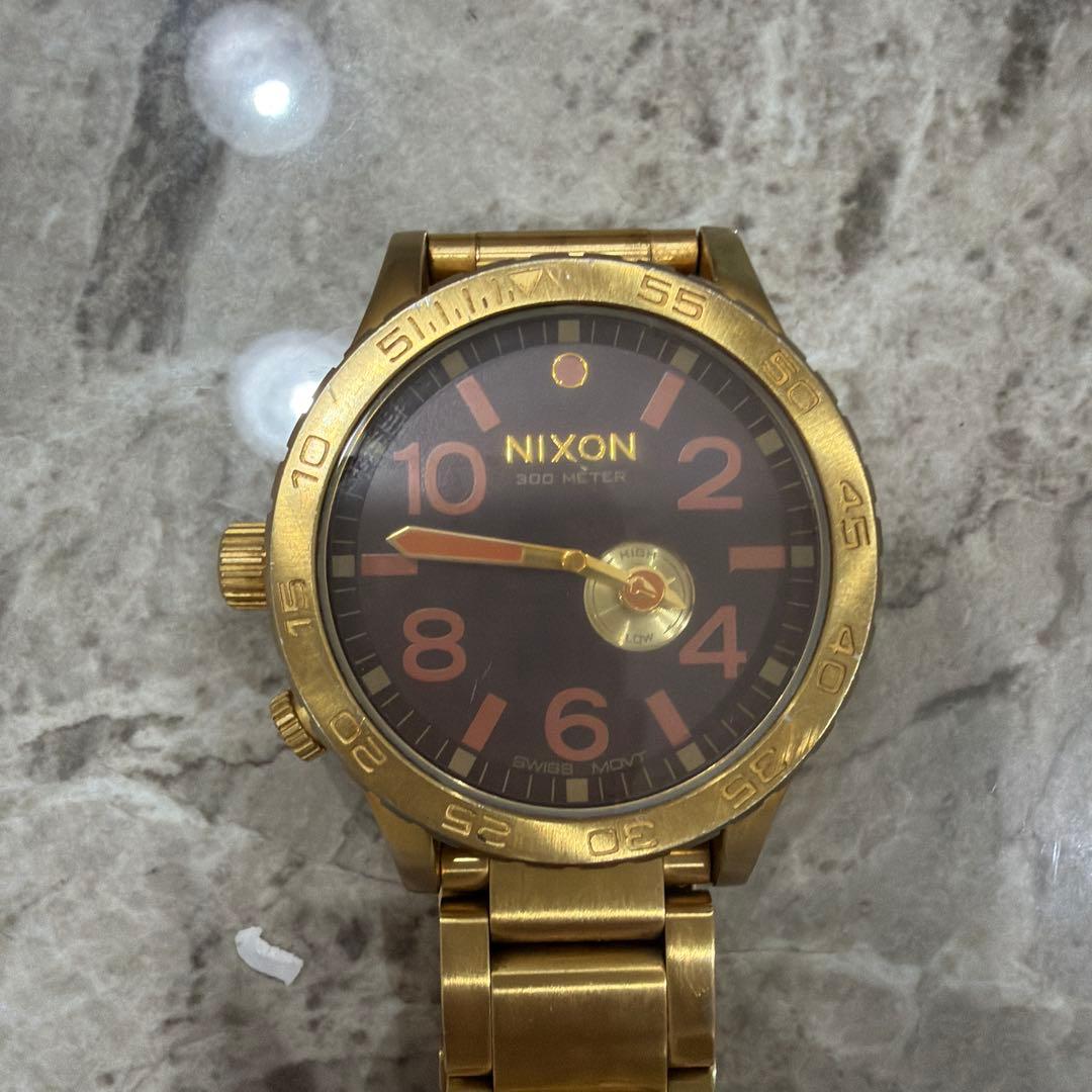 NIXON 51-30 ゴールド Quartz Men's Watch — Japanese