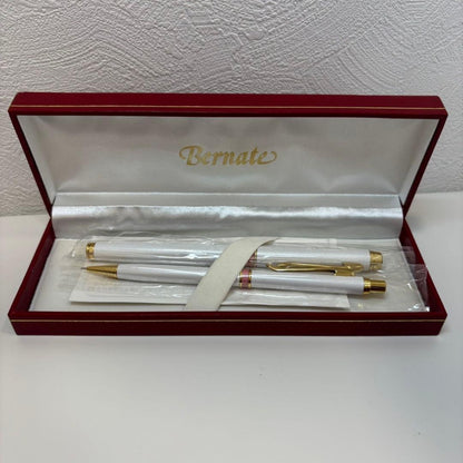 Set of six used pens including Waterman fountain pen, Colibri ballpoint pen, Bernate fountain pen and mechanical pencil, Tokyo Electron ballpoint pen