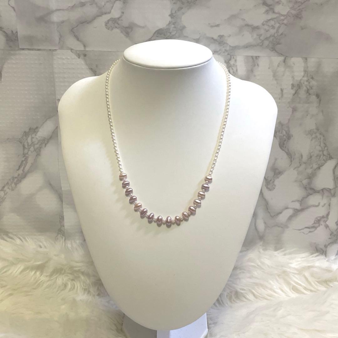 TASAKI Baby Pearl Design Necklace featuring delicate pearls with approximately 47cm length