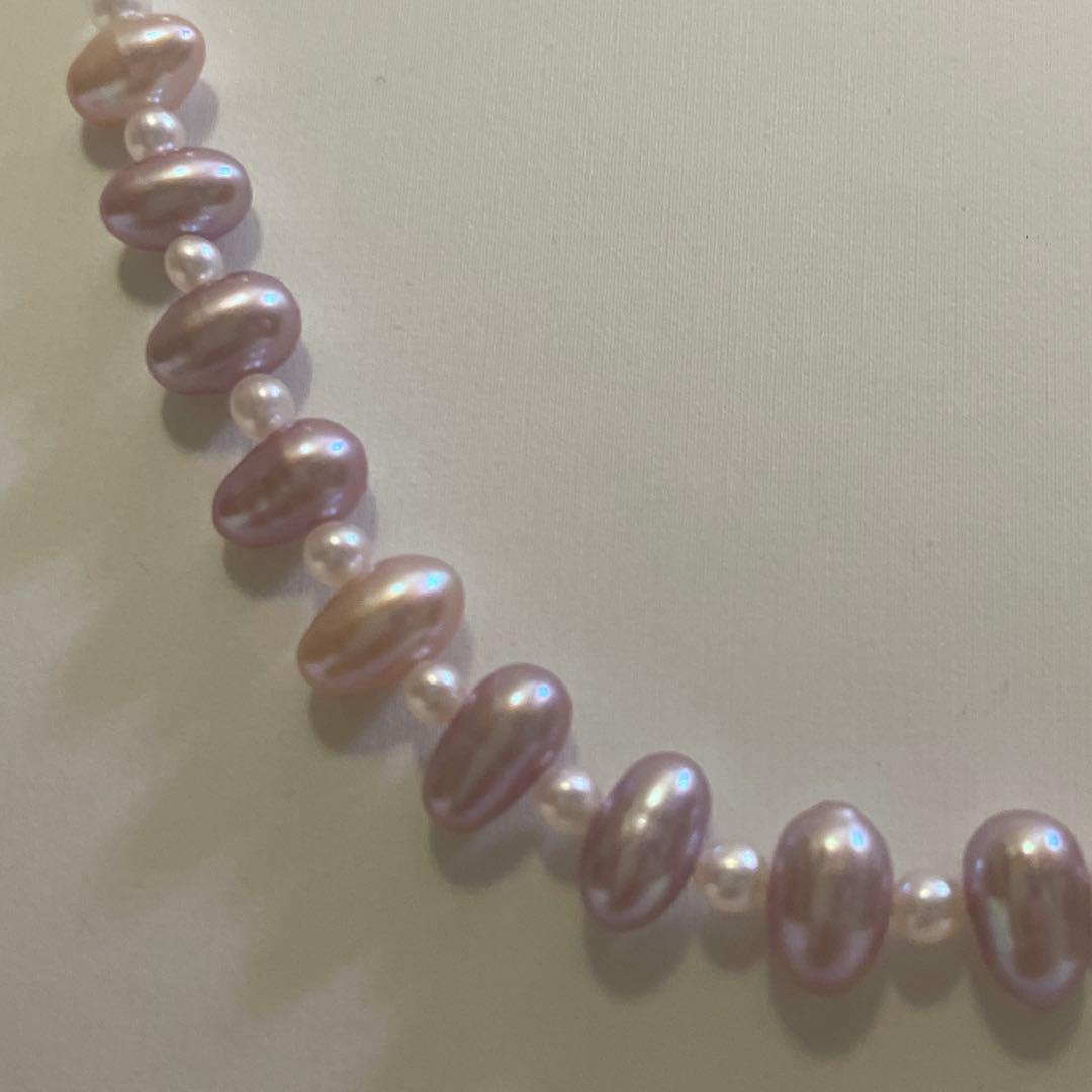 TASAKI Baby Pearl Design Necklace featuring delicate pearls with approximately 47cm length