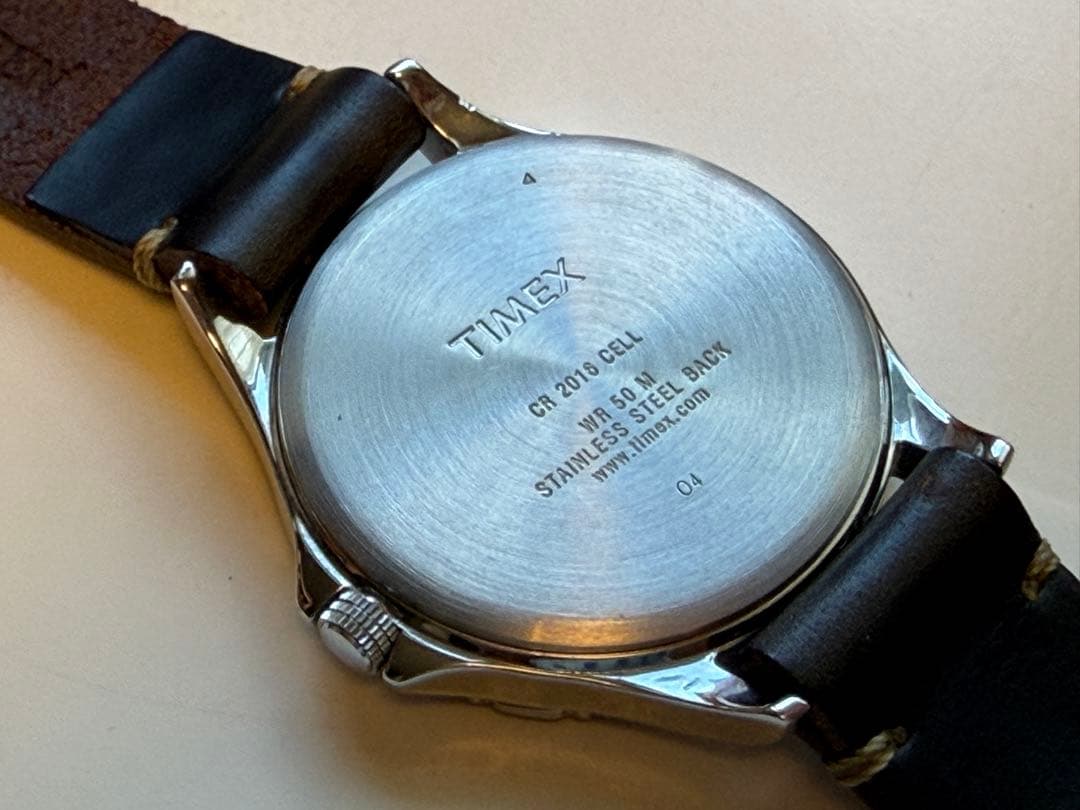 TIMEX B&Y/Timex/Limited/Collaboration/With-Horween-Leather/Box-Dated Analog Men's Watch — Japanese