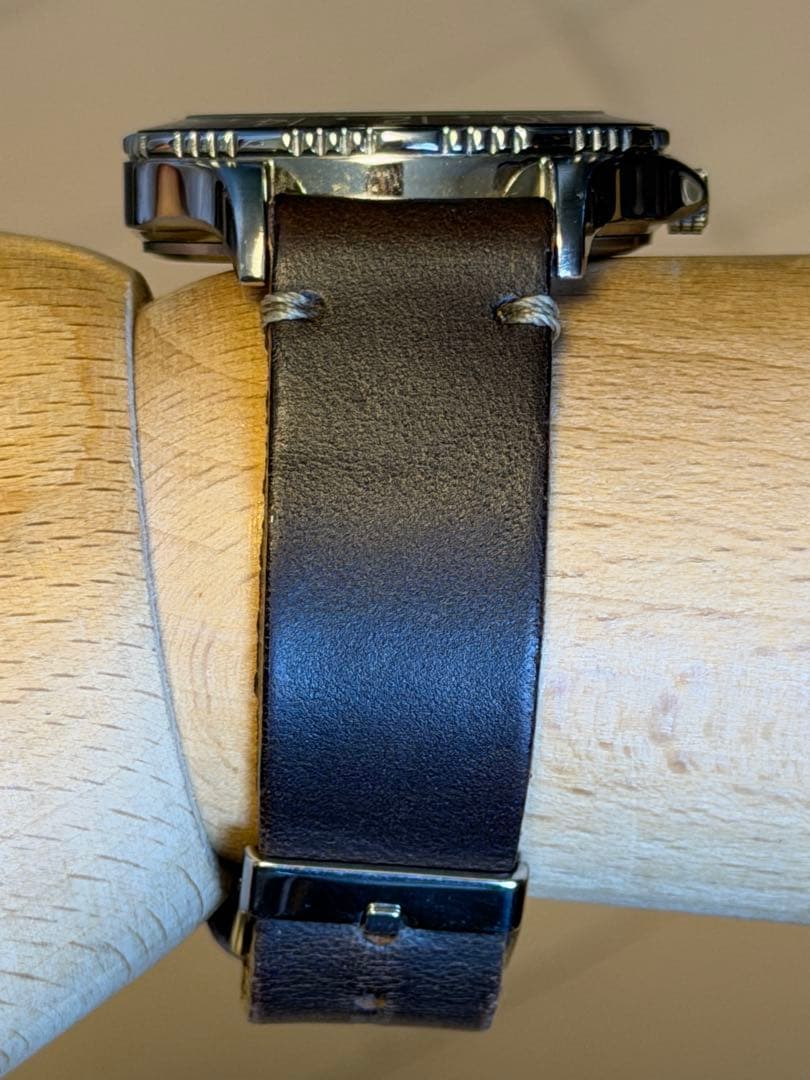 TIMEX B&Y/Timex/Limited/Collaboration/With-Horween-Leather/Box-Dated Analog Men's Watch — Japanese