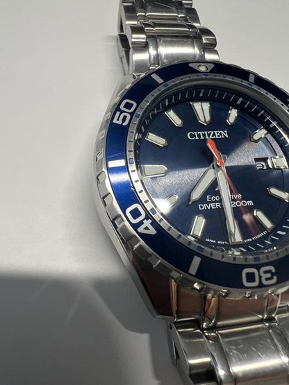 Citizen Attesa Eco-Drive Diver's Watch 200m Quartz Men's Watch — Japanese