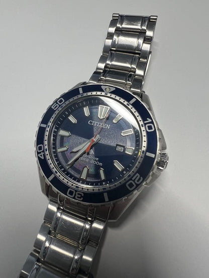 Citizen Attesa Eco-Drive Diver's Watch 200m Quartz Men's Watch — Japanese