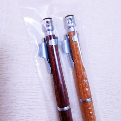 Pilot S20 wooden mechanical pencil set with brown 0.3mm and deep red 0.5mm pencils and replacement leads included