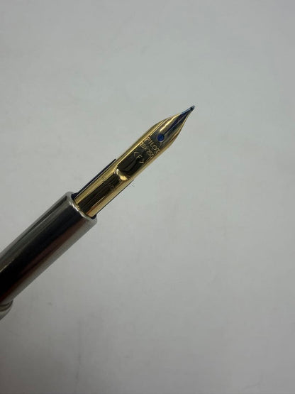 Pilot Capless F fine tip fountain pen with 18K gold nib and ink included, shown in original condition