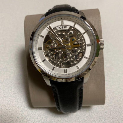 FOSSIL Townsman Automatic Leather Black Men's Watch — Japanese