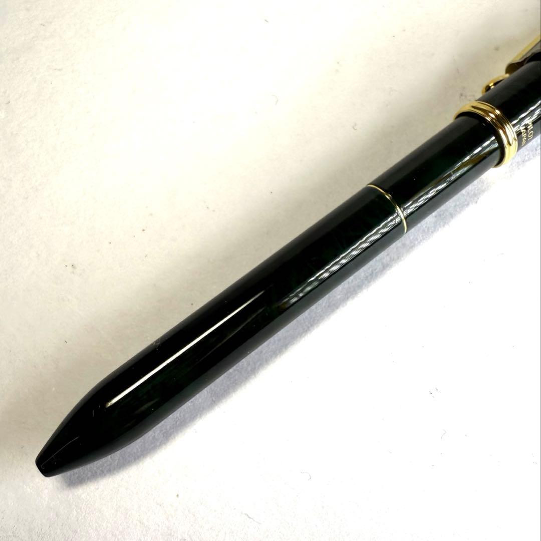 PILOT two plus one Execute multi-function ballpoint pen in green and black marble color
