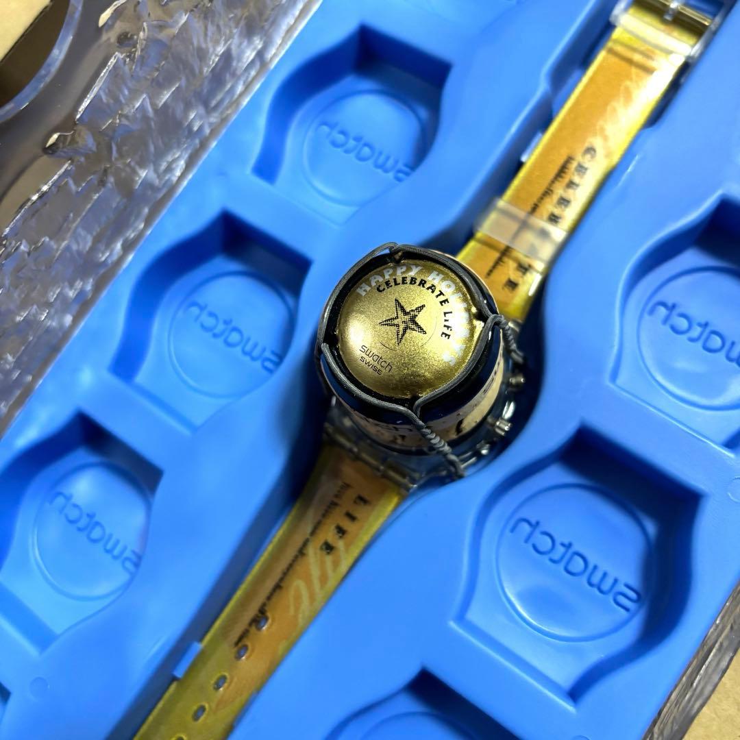 swatch Celebrate Life シャンパン コルク Quartz Men's — Japanese