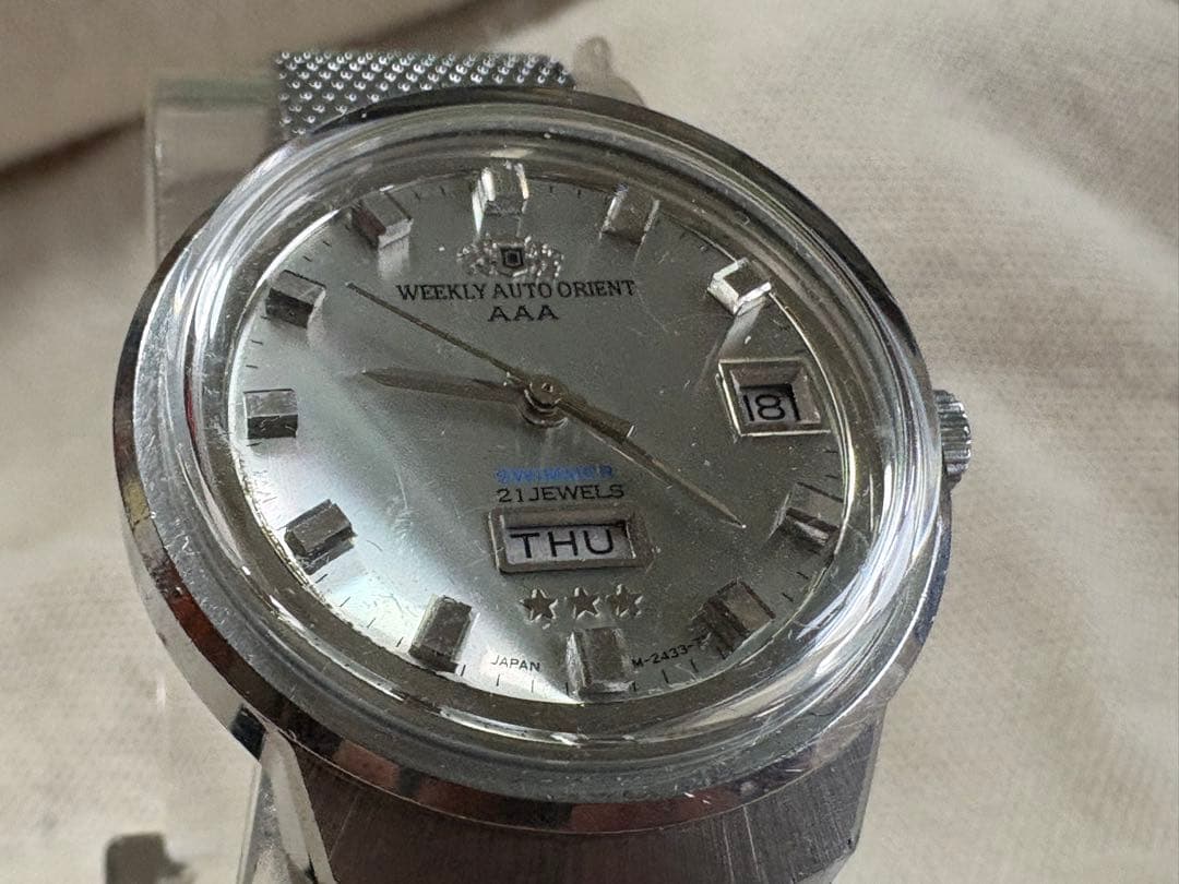 ORIENT Weekly Auto Orient AAA Smmer Automatic Men's Watch — Japanese