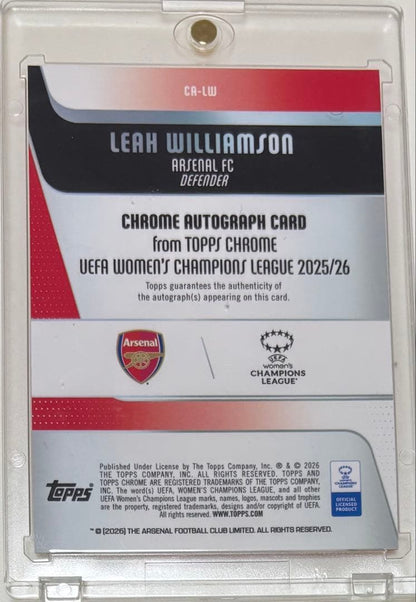 Topps Women’s Leah Williamson Auto — Japanese