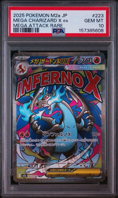 PSA 10 Pokemon Mega Charizard ex — 223/193 — Japanese