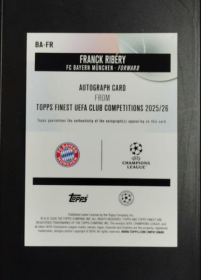 Topps Frank Ribéry Limited to 75 Worldwide Autograph Parallel — Japanese
