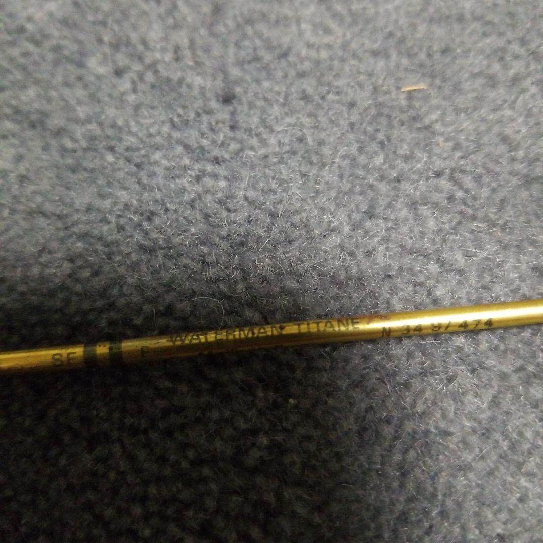 Waterman Ballpoint Pen approximately 13 cm long with black barrel and silver accents
