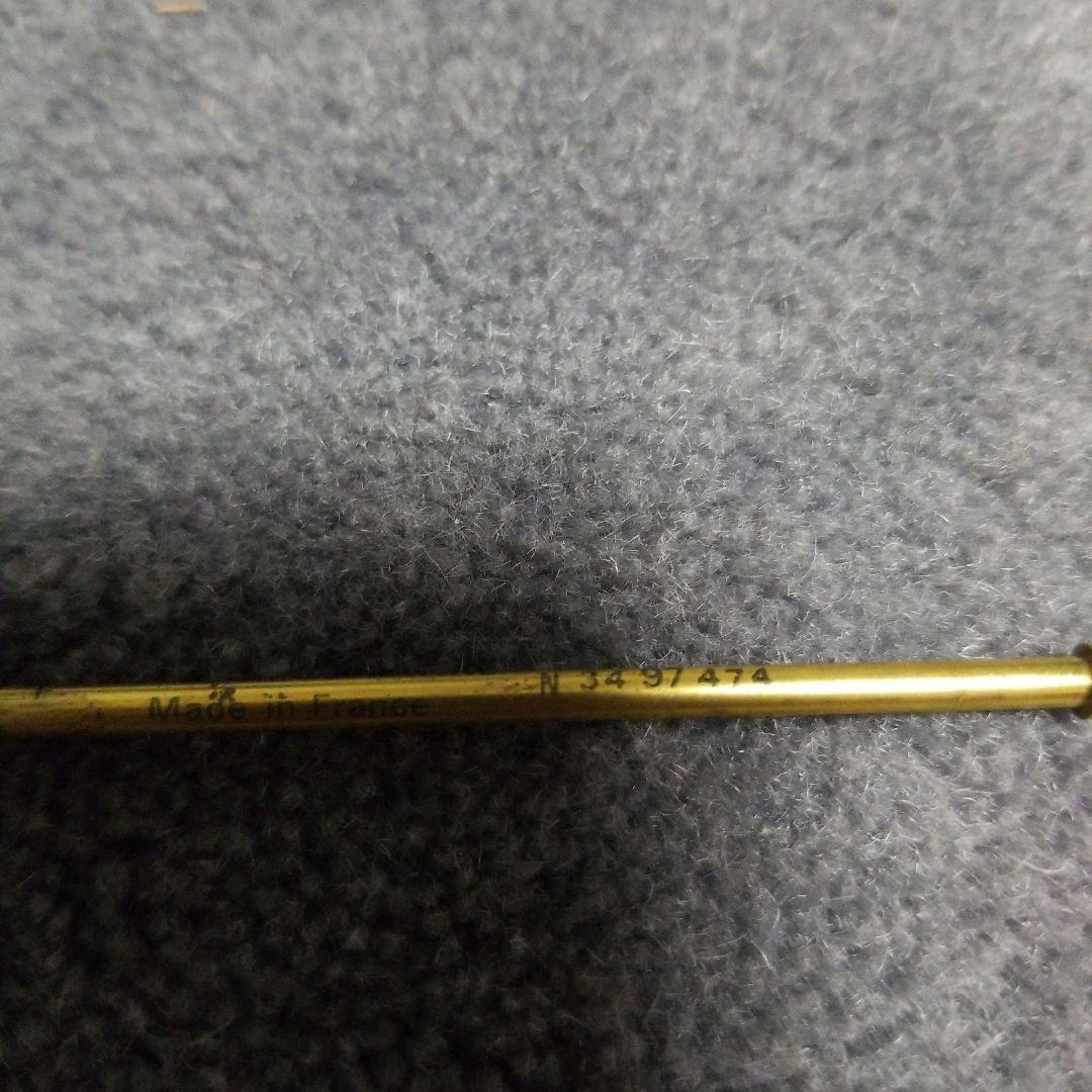 Waterman Ballpoint Pen approximately 13 cm long with black barrel and silver accents