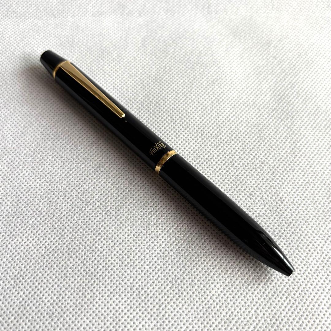 Pilot Frixion Ball 3 Biz multicolor pen with black, red, blue inks and gold-black body