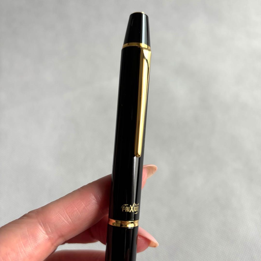 Pilot Frixion Ball 3 Biz multicolor pen with black, red, blue inks and gold-black body