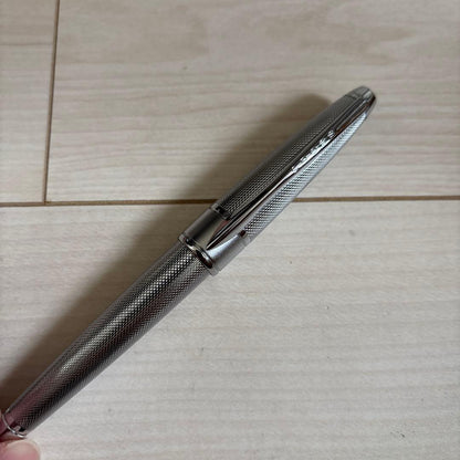 CROSS Abgzy silver ballpoint pen with Guilloché engraving and included dedicated case