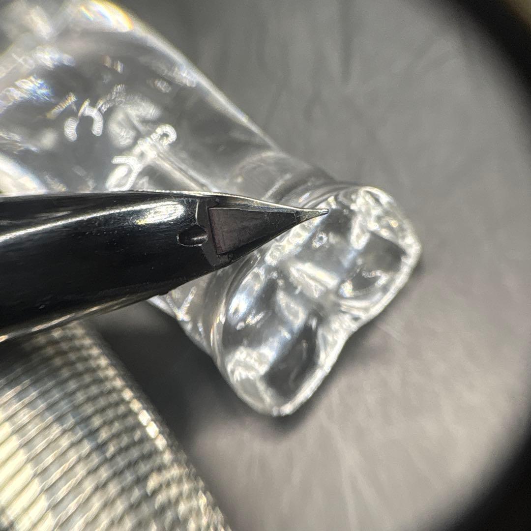 Discontinued rare PILOT Elite S silver fountain pen with 18K extra fine nib and sterling silver cap
