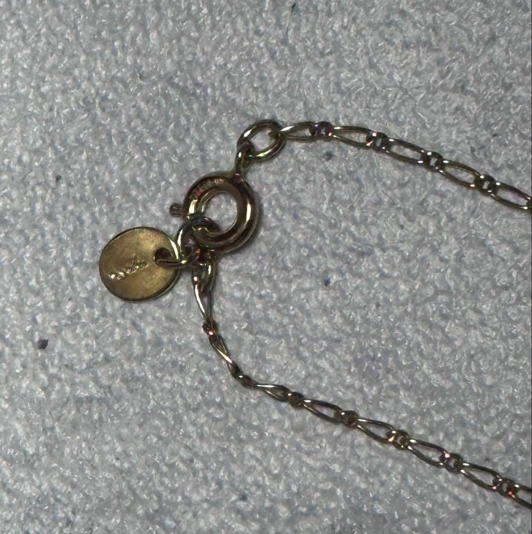 Agete Cross Heart Necklace Silver 925 model 384 with 71.5 cm chain displayed on white background