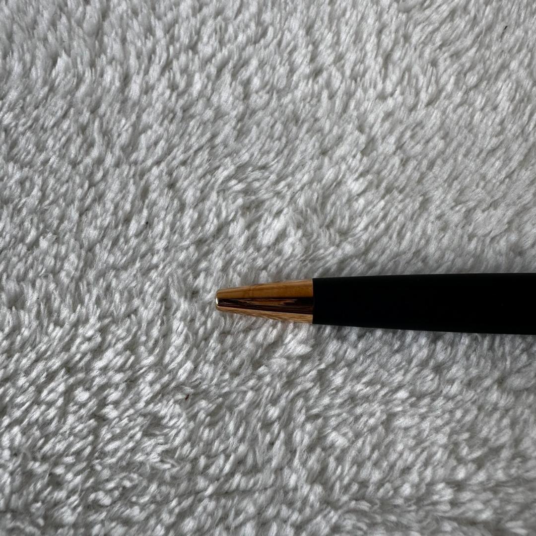Black Waterman Paris ballpoint pen with included case shown on a white background