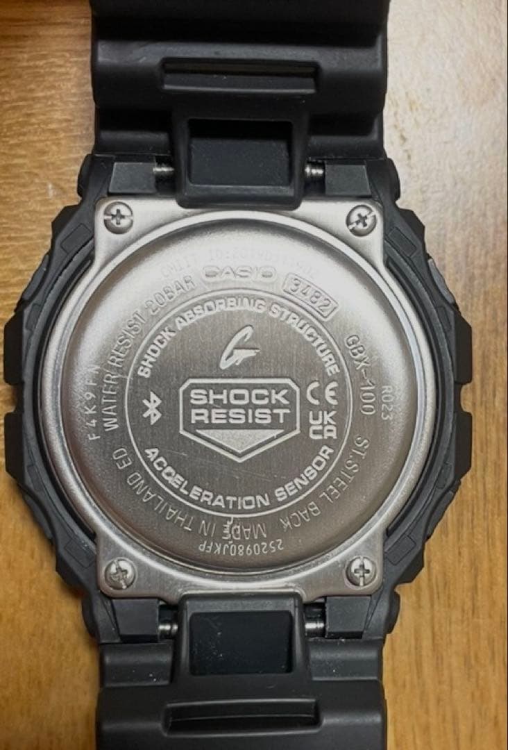 CASIO GBX-100 Digital Men's Watch — Japanese