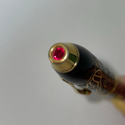 Cross 2018 Year of the Dog limited edition ballpoint pen with black lacquer, 23K gold plating, and Swarovski crystal