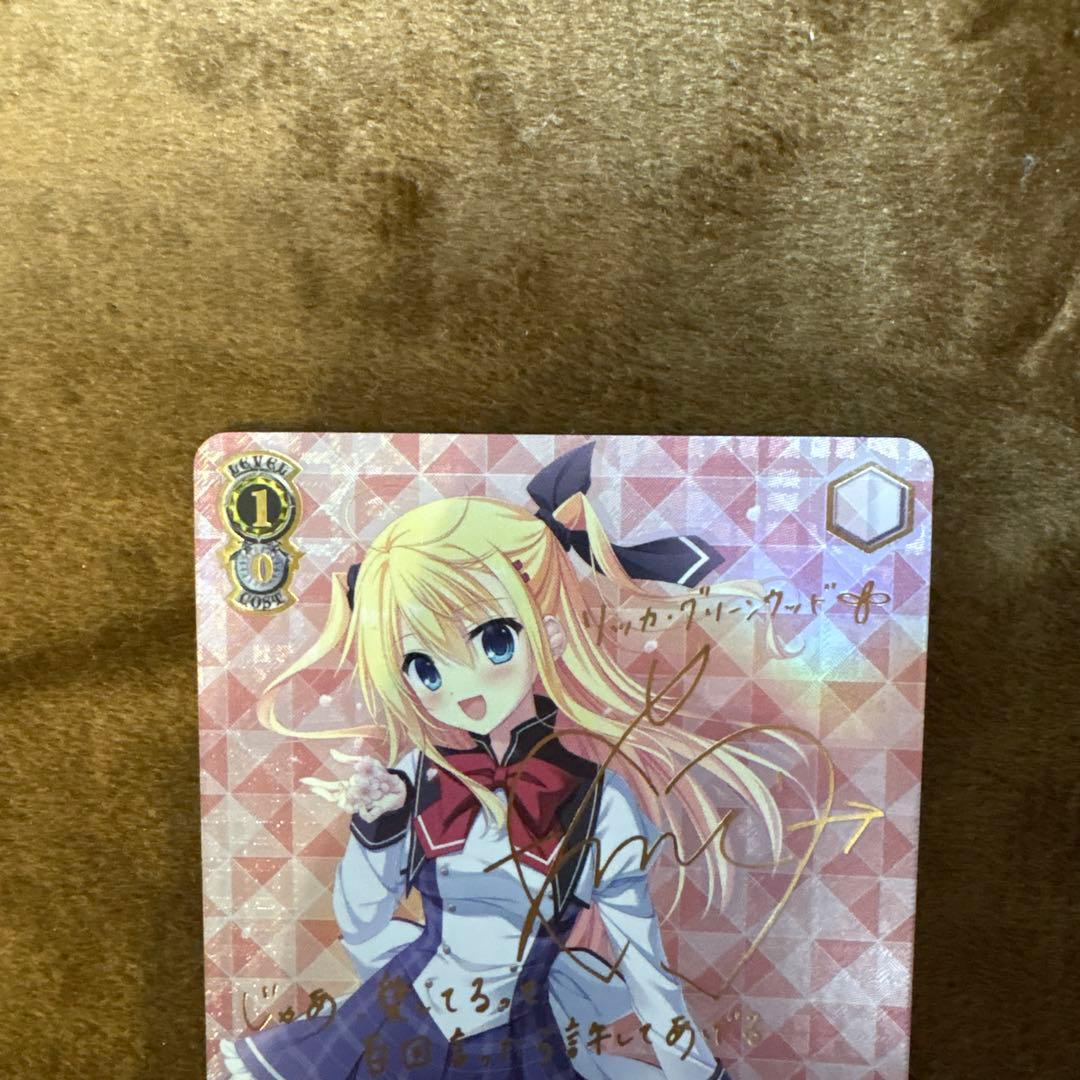 Weiss Schwarz Weiß Schwarz Da Capo Elegant Genius Girl Rikka SP Sign — Japanese