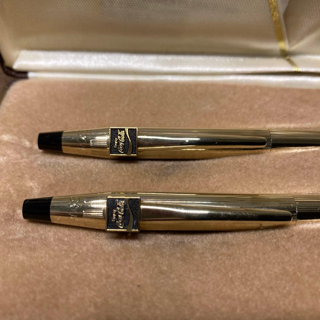 Unused Coca-Cola Crossball ballpoint pen and mechanical pencil set in original condition