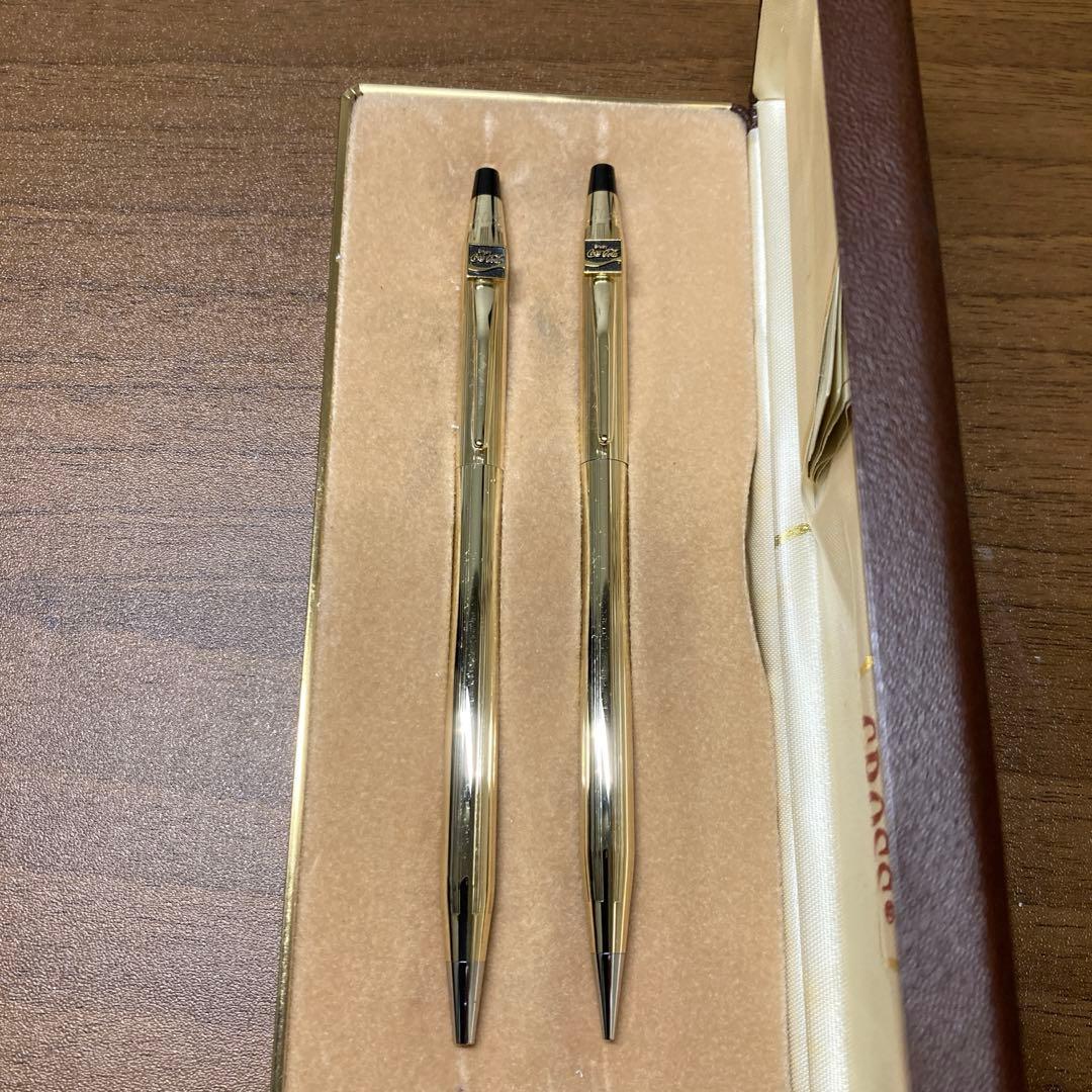 Unused Coca-Cola Crossball ballpoint pen and mechanical pencil set in original condition