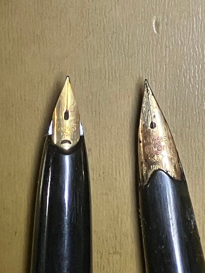 Black Pilot Fountain Pen K14 with 14K fine nib and matching black cap