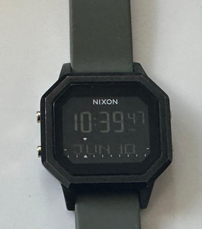 NIXON SIREN SS BLACK FATIGUE Digital Men's Watch — Japanese