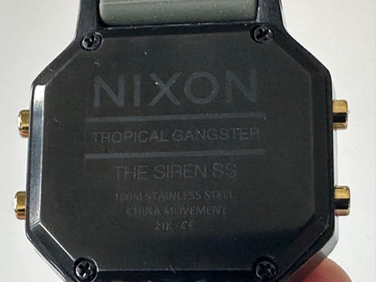 NIXON SIREN SS BLACK FATIGUE Digital Men's Watch — Japanese