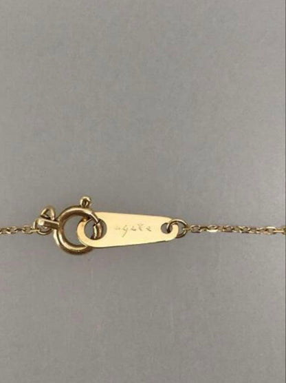 agete Diamond Necklace with 0.05ct diamond set in 10K gold on a 40cm chain