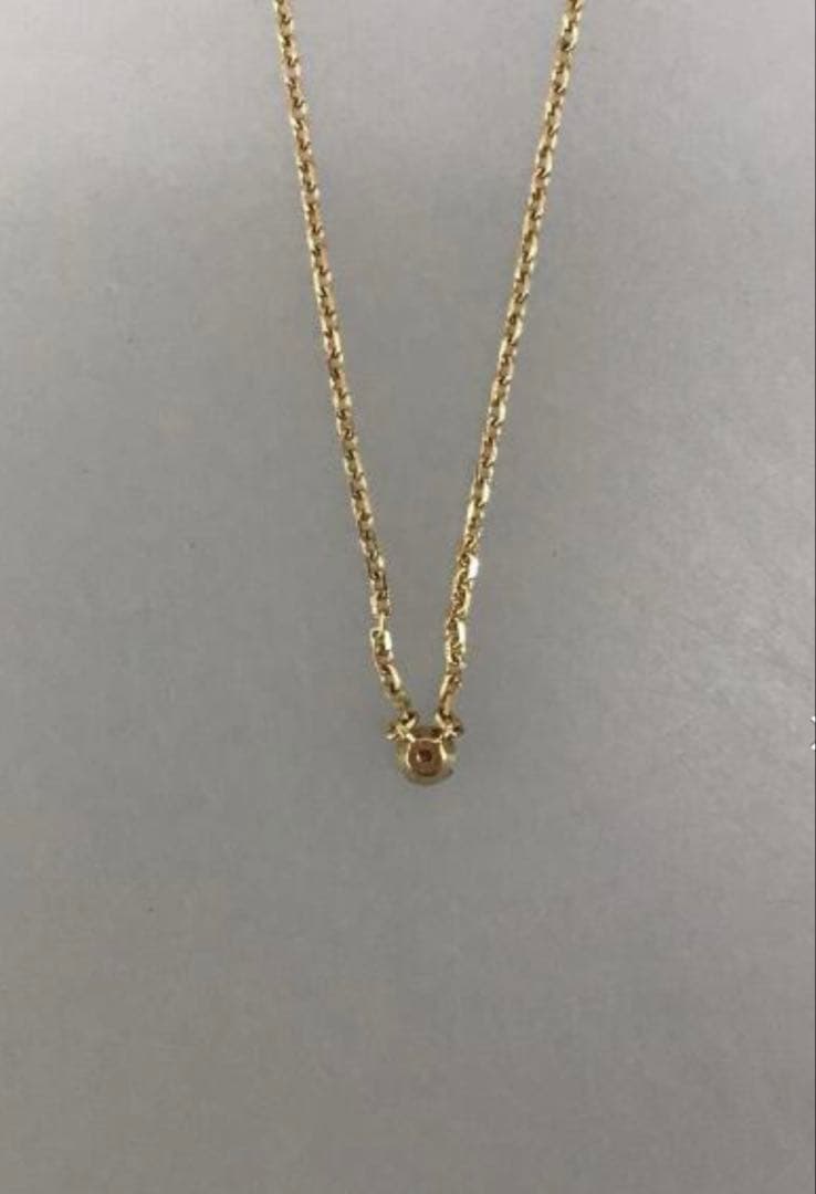 agete Diamond Necklace with 0.05ct diamond set in 10K gold on a 40cm chain