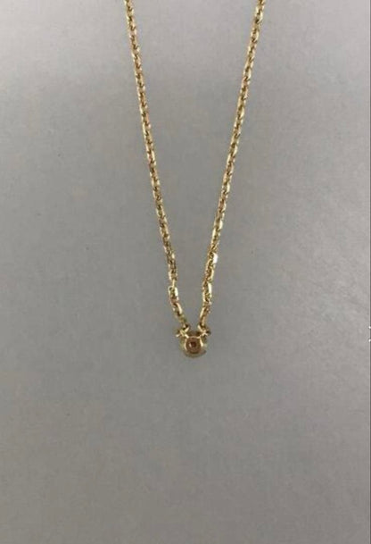 agete Diamond Necklace with 0.05ct diamond set in 10K gold on a 40cm chain